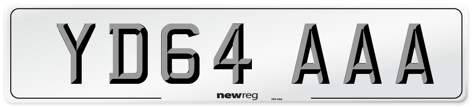 YD64 AAA Number Plate from New Reg